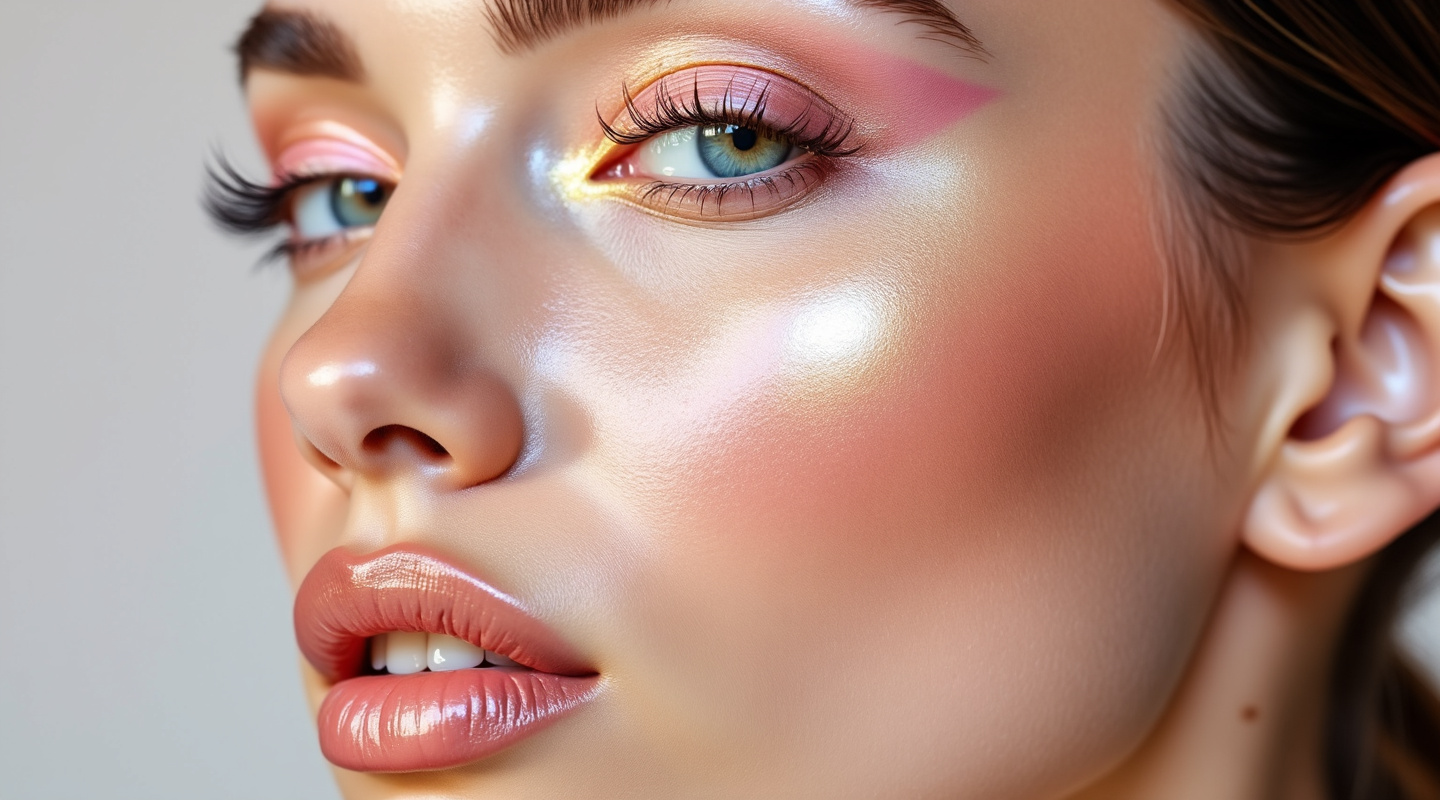 Glowing skin makeup trend